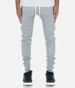 Nvlty Panelled Tracksuit Grey White (1)