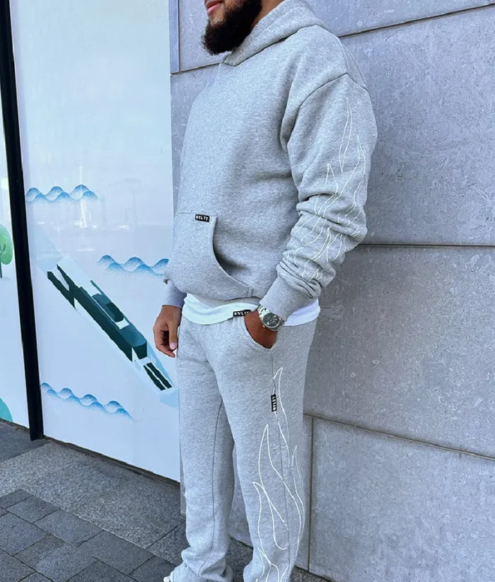 Nvlty Vintage Flame Tracksuit Grey